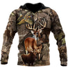 3D All Over Print Camo Deer Hunter Hoodie NTN08172003