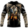 Rooster Camo 3D All Over Printed Unisex Deluxe Hoodie ML