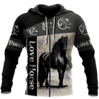 Love Horse 3D All Over Printed Shirts For Men and Women TA09252001