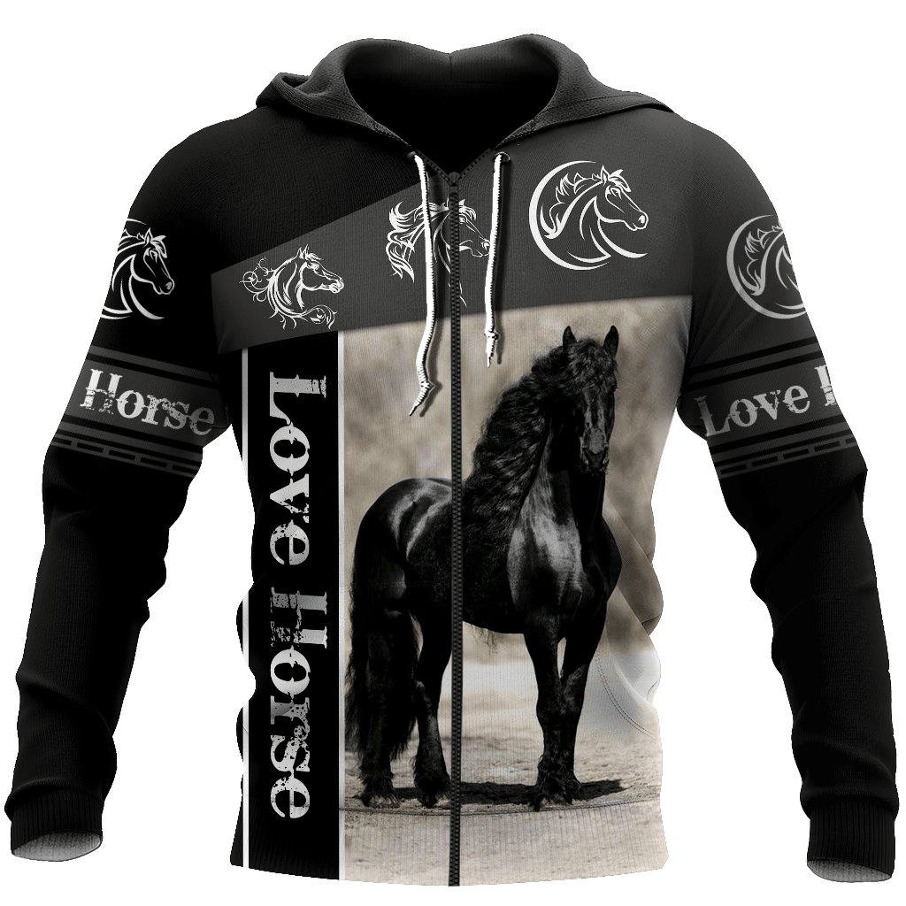 Love Horse 3D All Over Printed Shirts For Men and Women TA09252001