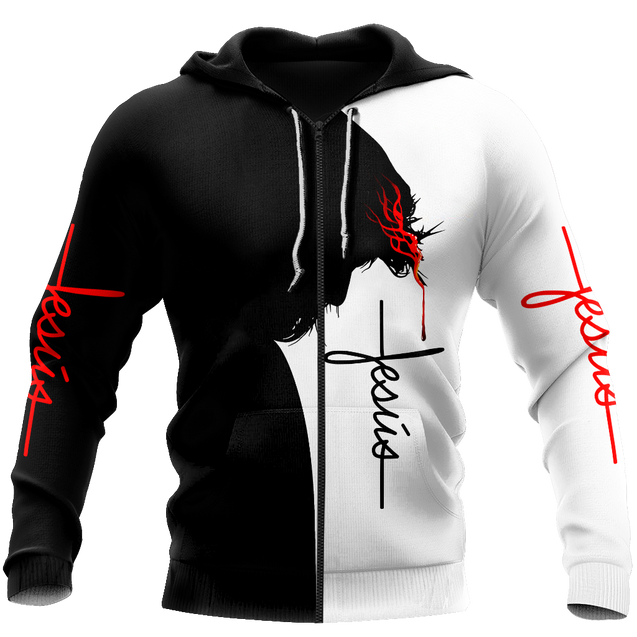 Jesús es mi padre mi rey Pi17062001-Apparel-TA-Zipped Hoodie-S-Vibe Cosy™