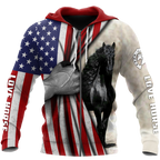 Horse Flag 3D All Over Printed Shirts Pi16062002-Apparel-TA-Zipped Hoodie-S-Vibe Cosy™