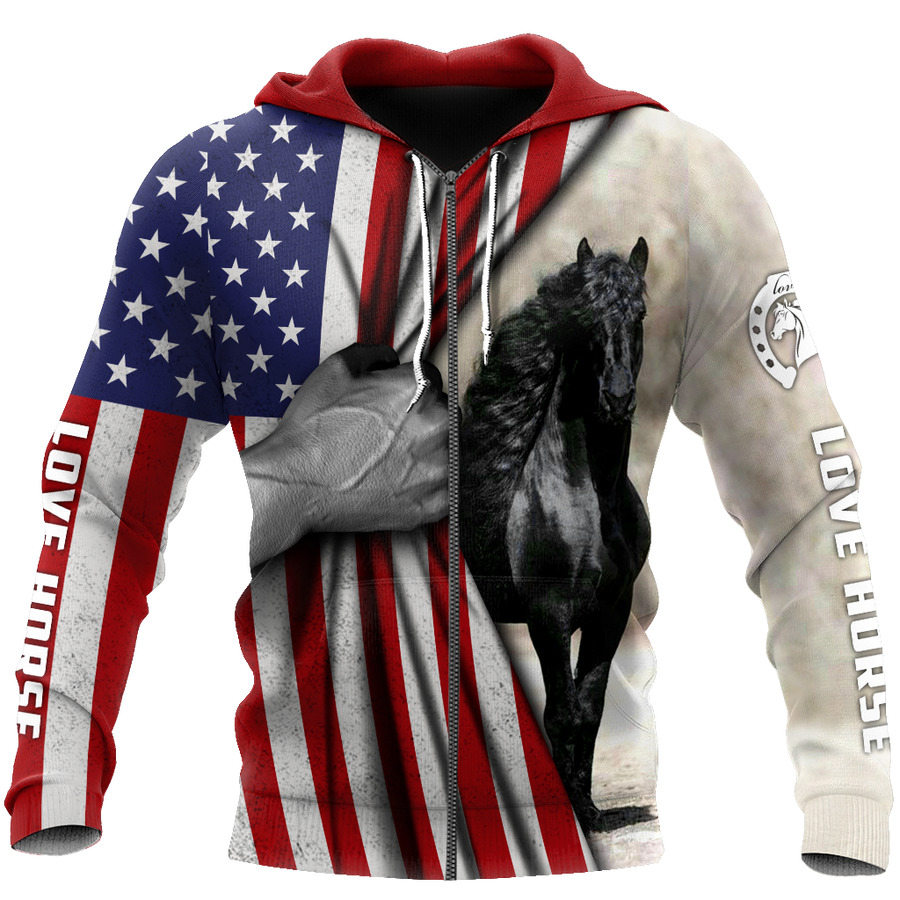 Horse Flag 3D All Over Printed Shirts Pi16062002-Apparel-TA-Hoodie-S-Vibe Cosy™