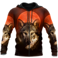 Wolf 3D All Over Print Hoodie T Shirt For Men and Women Pi04092005S