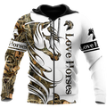 Horse Camo Pattern 3D All Over Printed Shirts Pi050501 - Amaze Style™-Apparel