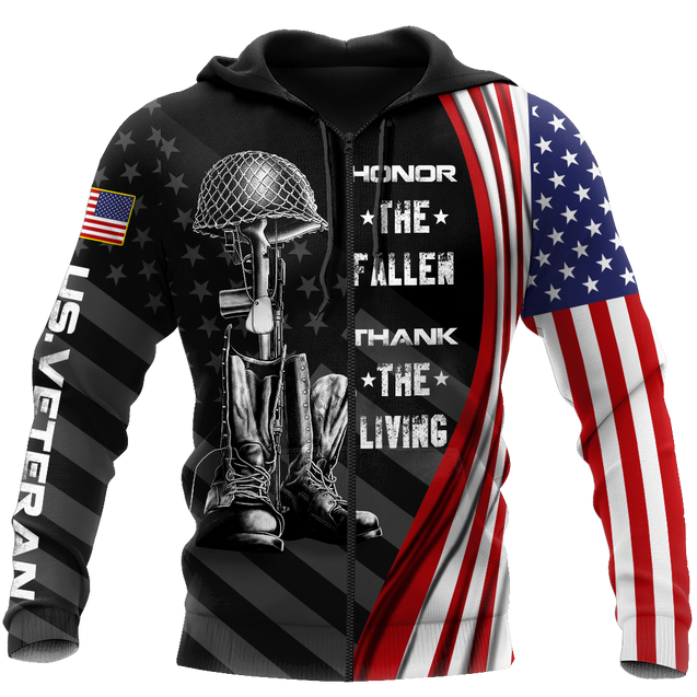 Honor The Fallen Thank The Living 3D All Over Printed Shirts For Men and Women Pi17092002