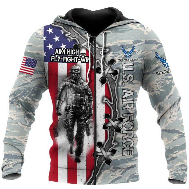 All Over Printed U.S Air Force Hoodie Pi29082001-MEI