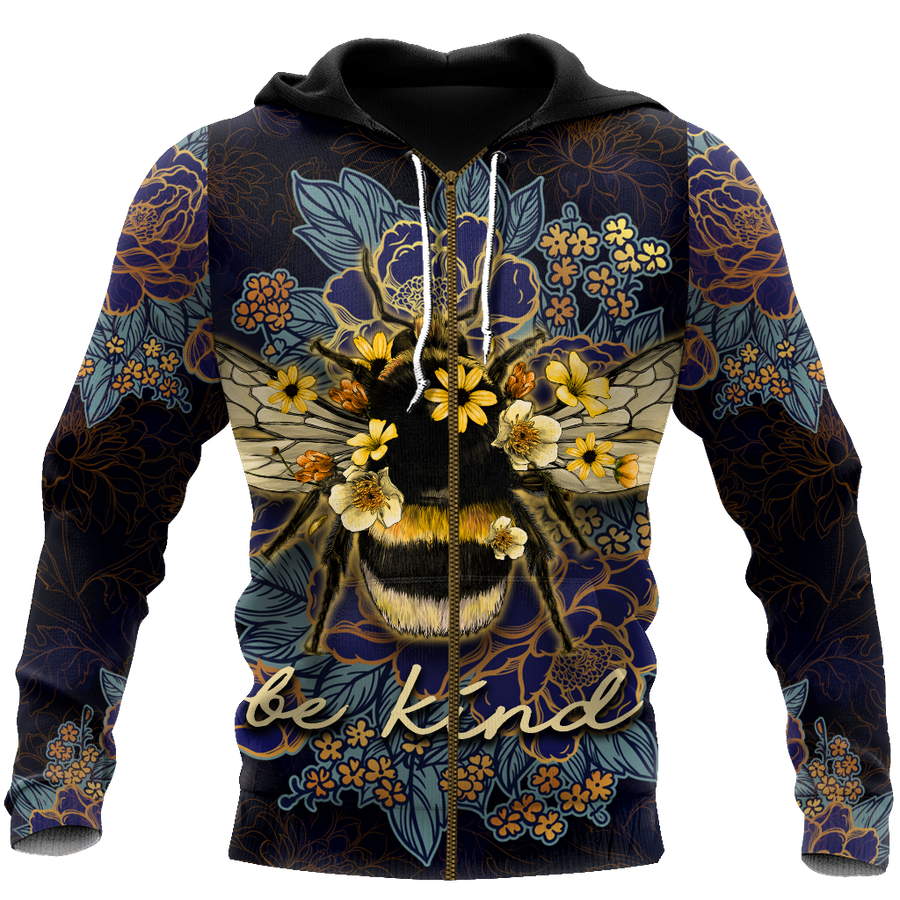 Beautiful Bee Art 3D All Over Printed Shirts For Men And Women Pi270506-Apparel-MP-Hoodie-S-Vibe Cosy™