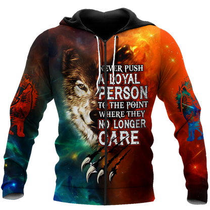 3D All Over Print Wolf Hoodie Pi27082001