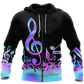 Purple Music Notes 3D All Over Printes-Apparel-HP Arts-Zipped Hoodie-S-Vibe Cosy™
