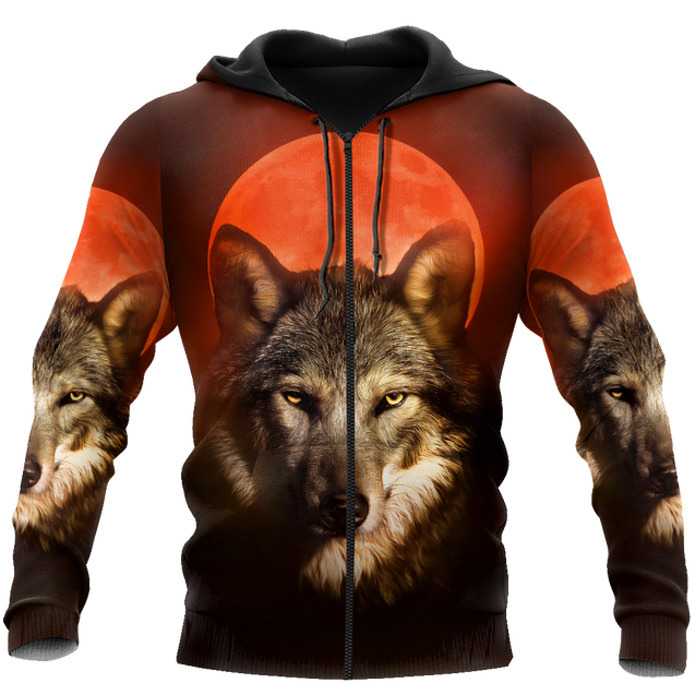 Wolf 3D All Over Print Hoodie T Shirt For Men and Women Pi04092005