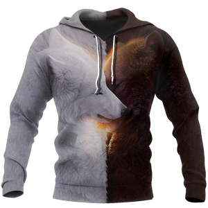 Wolf 3D All Over Printed Shirts For Men and Women JJ280402-Apparel-TT-Hoodie-S-Vibe Cosy™