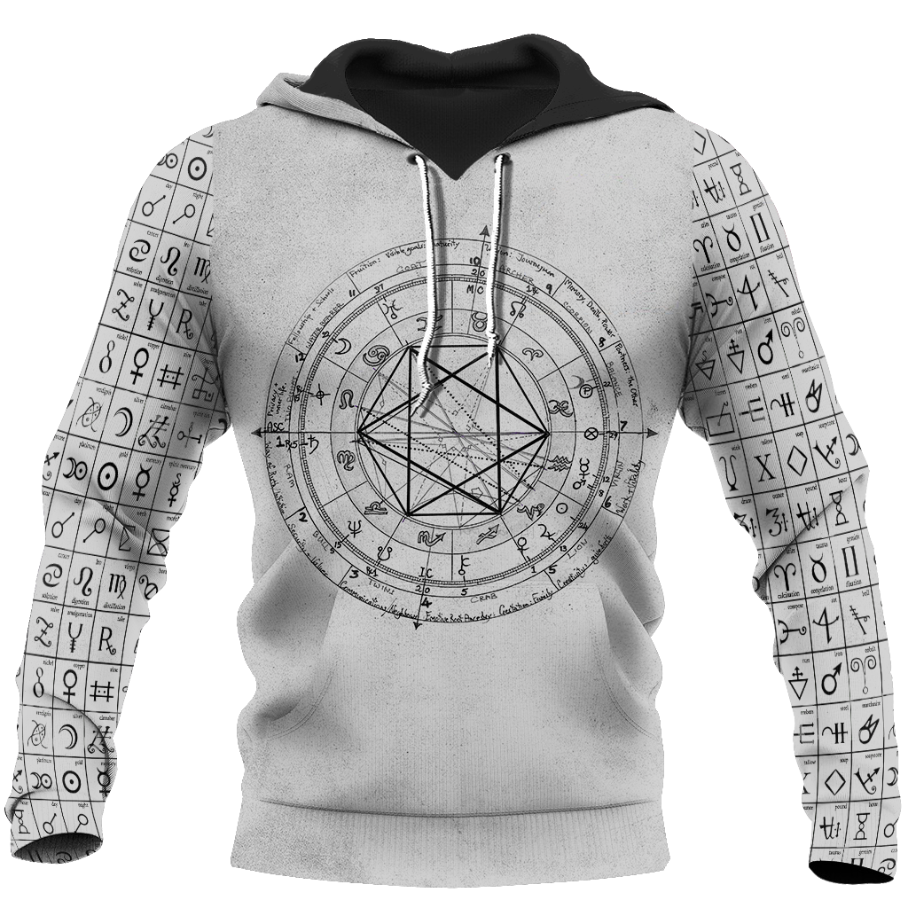 Alchemy Birth Chart 3D All Over Printed Shirts Hoodie JJ160302-Apparel-MP-Hoodie-S-Vibe Cosy™