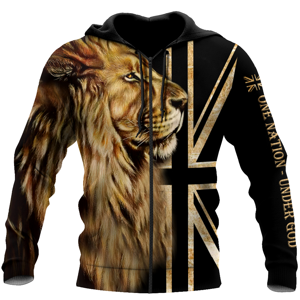 England - One Nation Under God 3D All Over Printed Unisex Shirt