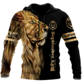 Custom Name September King Lion  3D All Over Printed Unisex Shirts