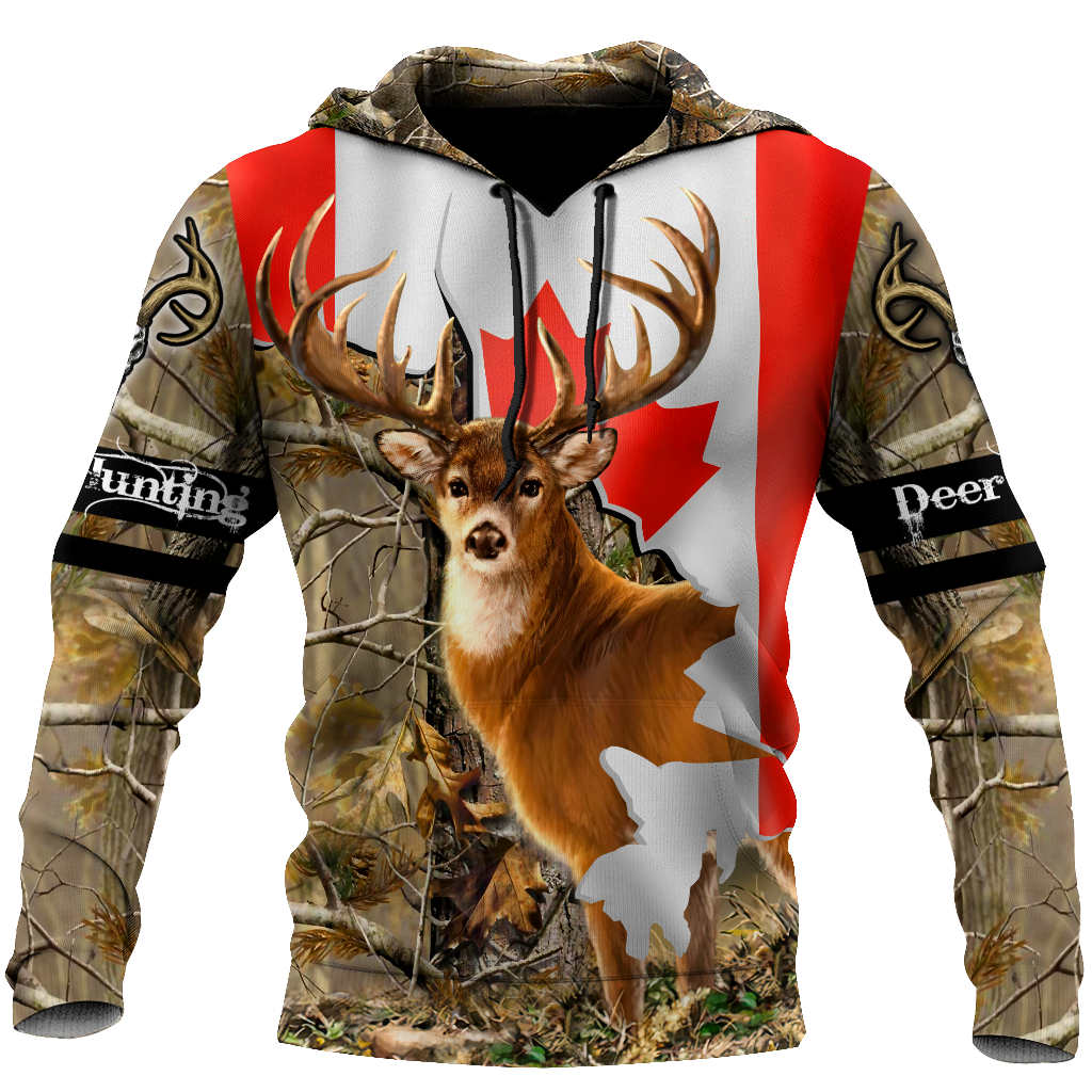 Deer Hunting Canada 3D All Over Printed Shirts For Men LAM