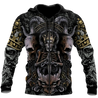 Skull King All Over Printed Hoodie For Men And Women MEI