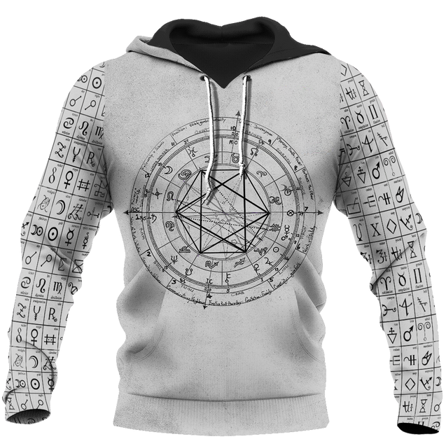 Alchemy Birth Chart 3D All Over Printed Shirts Hoodie JJ160302-Apparel-MP-Hoodie-S-Vibe Cosy™