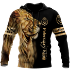 Custom Name February King Lion  3D All Over Printed  Unisex Shirt