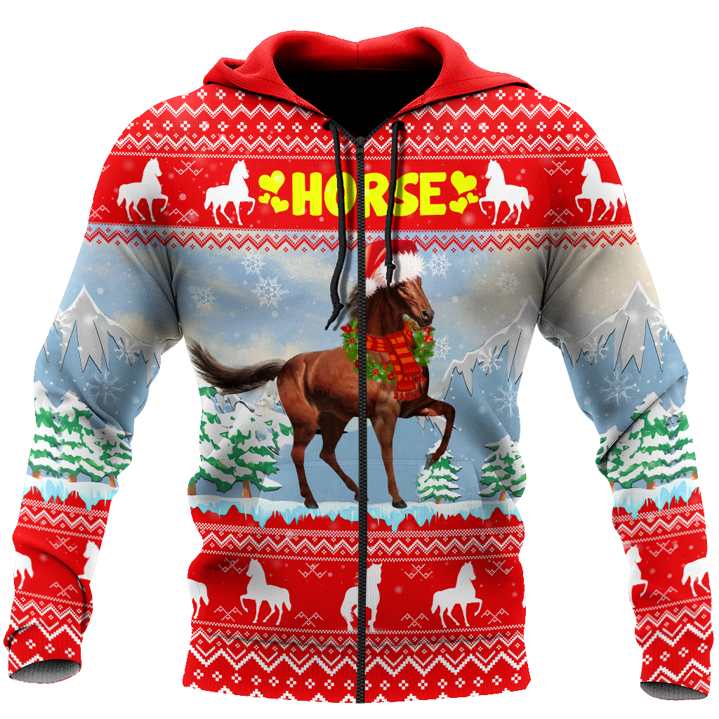 Horse Christmas 3D Shirt For Men And Women HHT16102007