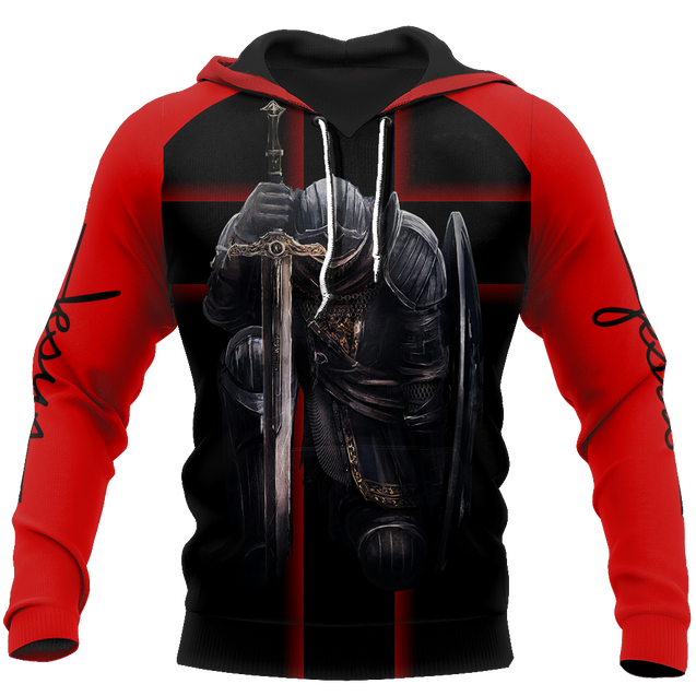 I Bow To None Other Than Lord Jesus Christ Knight Templar 3D All Over Printed Shirt Hoodie MP828 - Amaze Style™-Apparel