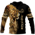 Custom Name August King Lion 3D All Over Printed Unisex Shirt
