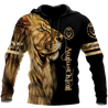 Custom Name August King Lion 3D All Over Printed Unisex Shirt