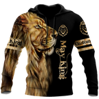 Custom Name May King Lion  3D All Over Printed Unisex Shirts