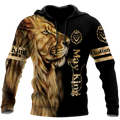 Custom Name May King Lion  3D All Over Printed Unisex Shirts