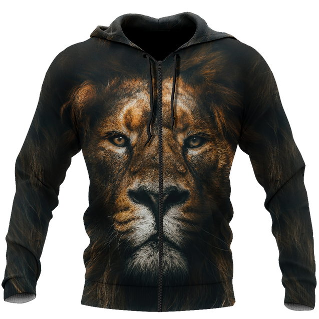 The Silence of Lion Over Printed Hoodie