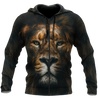 The Silence of Lion Over Printed Hoodie