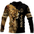 Custom Name April King Lion  3D All Over Printed  Unisex Shirts