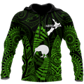 New zealand maori surf green 3d all over printed for men and women