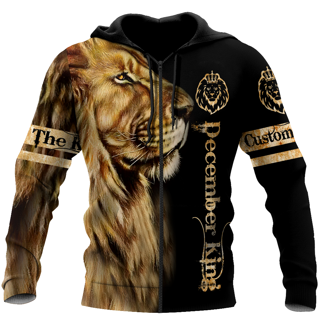 Custom Name December King 3D All Over Printed Unisex Shirts