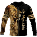 Custom Name May King Lion  3D All Over Printed Unisex Shirts