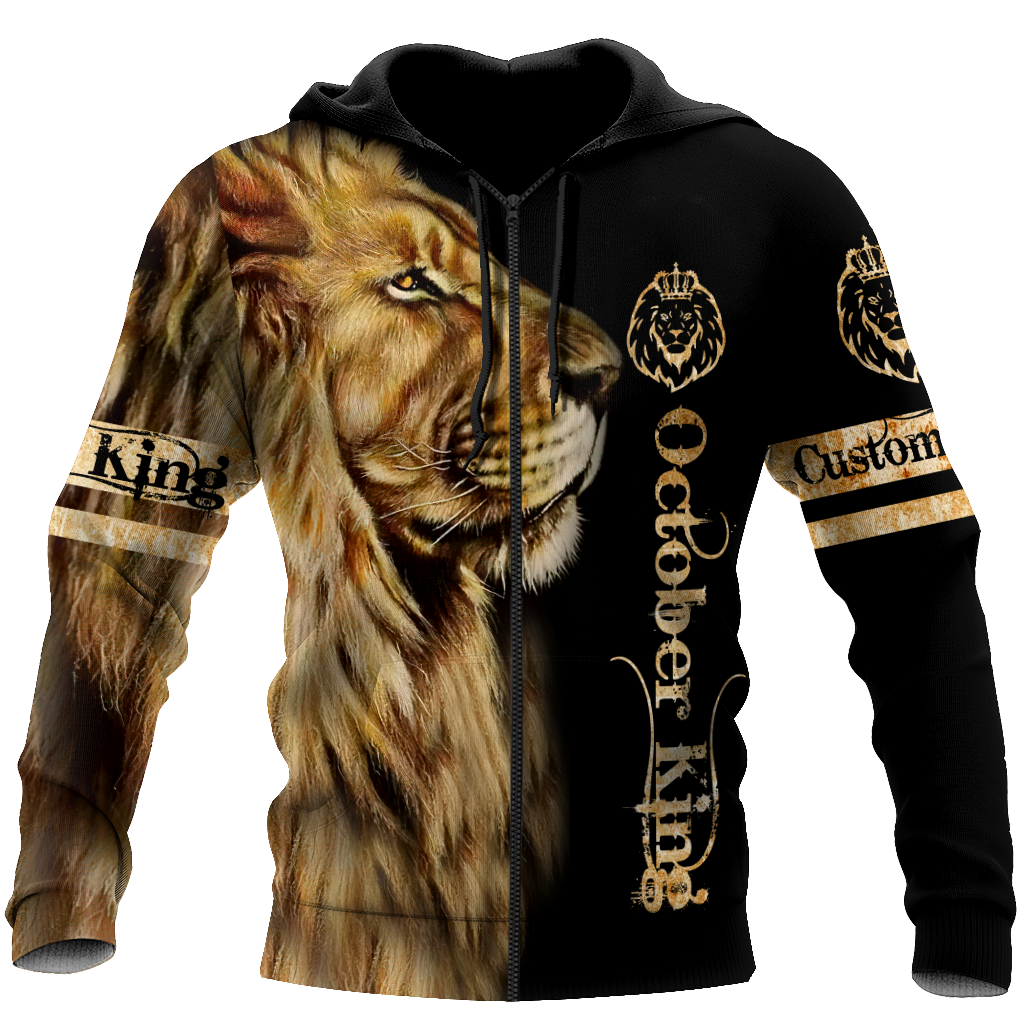 Custom Name October King 3D All Over Printed Unisex Shirts