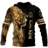 Custom Name June King Lion  3D All Over Printed Unisex Shirts