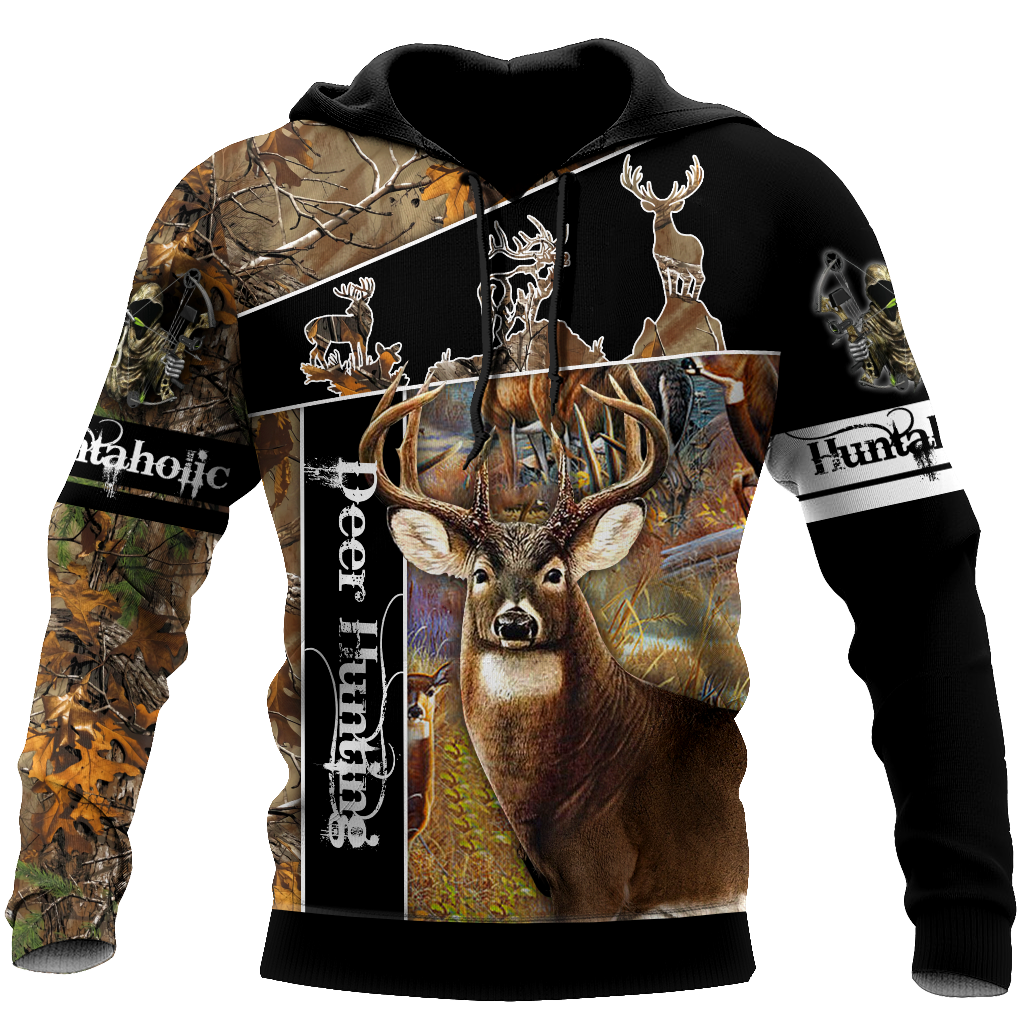 Version Huntaholic - Deer Hunting 3D All Over Printed Shirts For Men And Woman