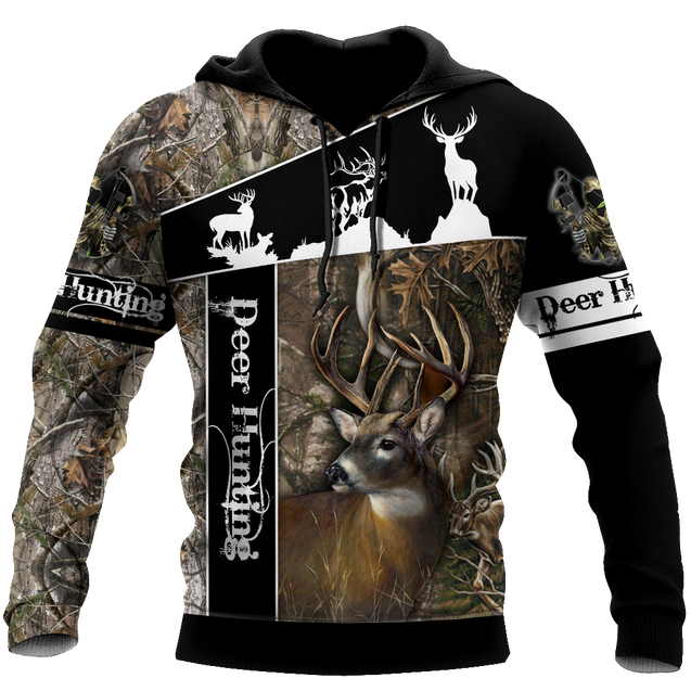 Version 3 Huntaholic - Deer Hunting 3D All Over Printed Shirts For Men And Woman