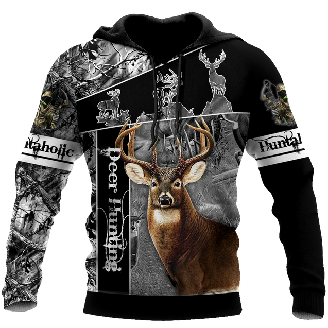 Version 4 Huntaholic - Deer Hunting 3D All Over Printed Shirts For Men And Woman