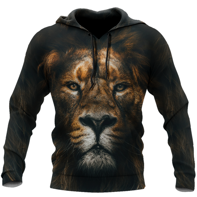 The Silence of Lion Over Printed Hoodie