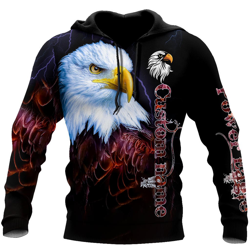 Eagle Custom Name 3D All Over Printed Shirts For Men