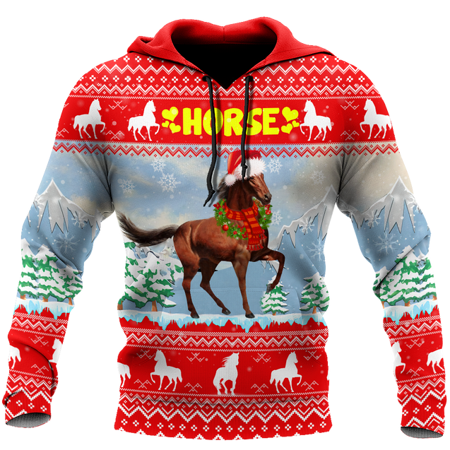 Horse Christmas 3D Shirt For Men And Women HHT16102007