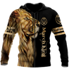 Custom Name March King Lion 3D All Over Printed Unisex Shirt