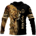 Custom Name April King Lion  3D All Over Printed  Unisex Shirts