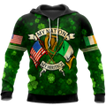 Irish St.Patrick day 3d hoodie shirt for men and women HVT31102001