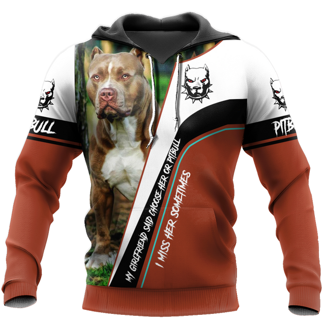 Pitbull 3d hoodie shirt for men and women HVT31102003