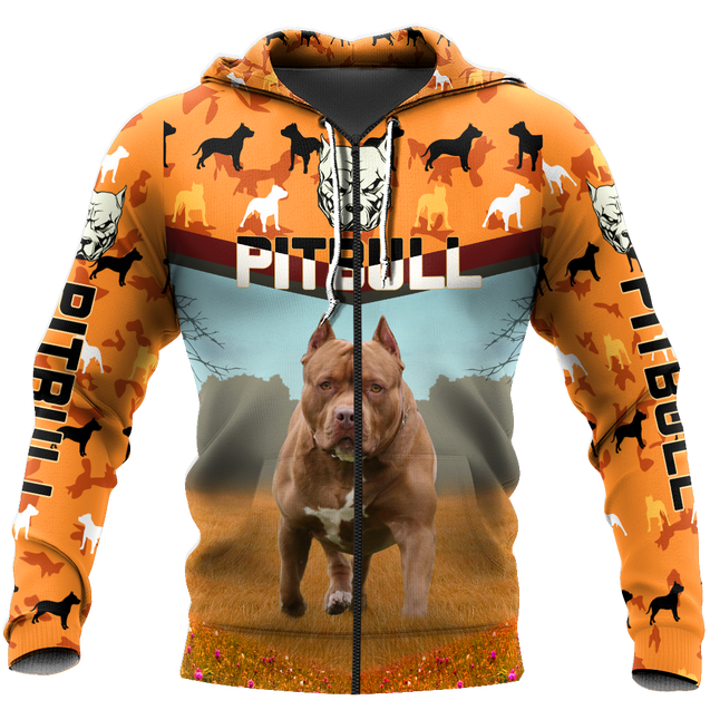 Pitbull 3d hoodie shirt for men and women HVT07112002