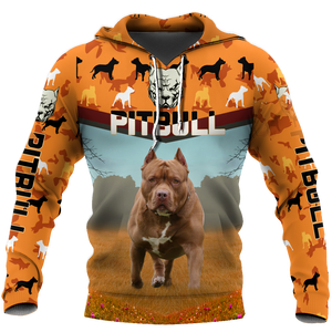 Pitbull 3d hoodie shirt for men and women HVT07112002