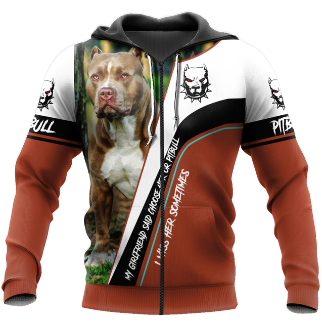 Pitbull 3d hoodie shirt for men and women HVT31102003